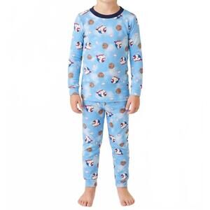 NEW ESME ball game long sleeve pajama set in blue
